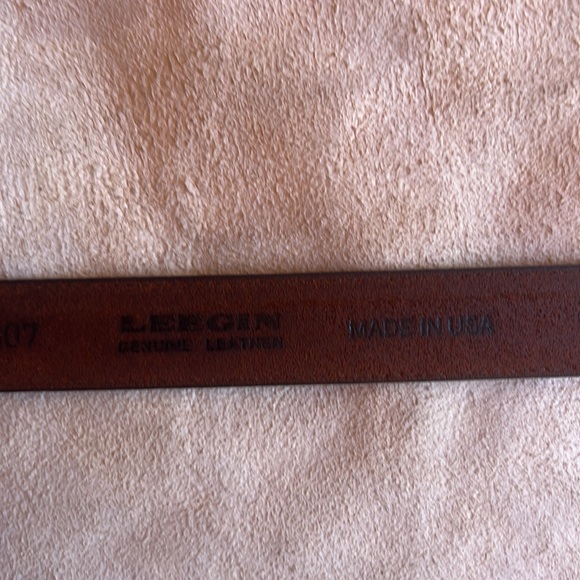 Leegin quality leather and solid brass belt Will last for years to come! size 34 - Picture 4 of 7